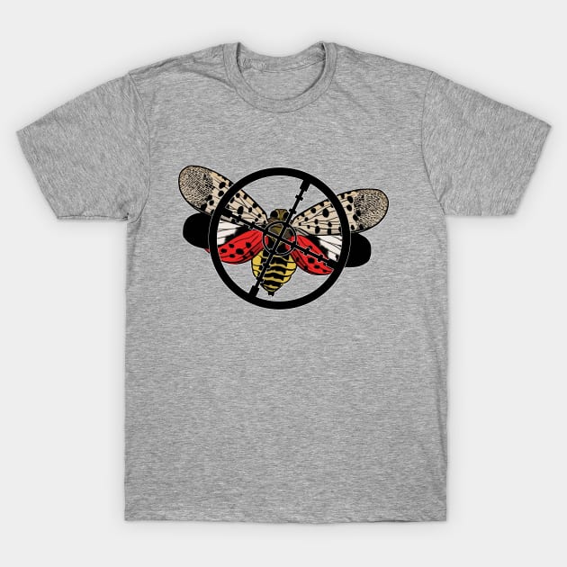 Spotted Lantern Fly Target T-Shirt by AngryMongoAff